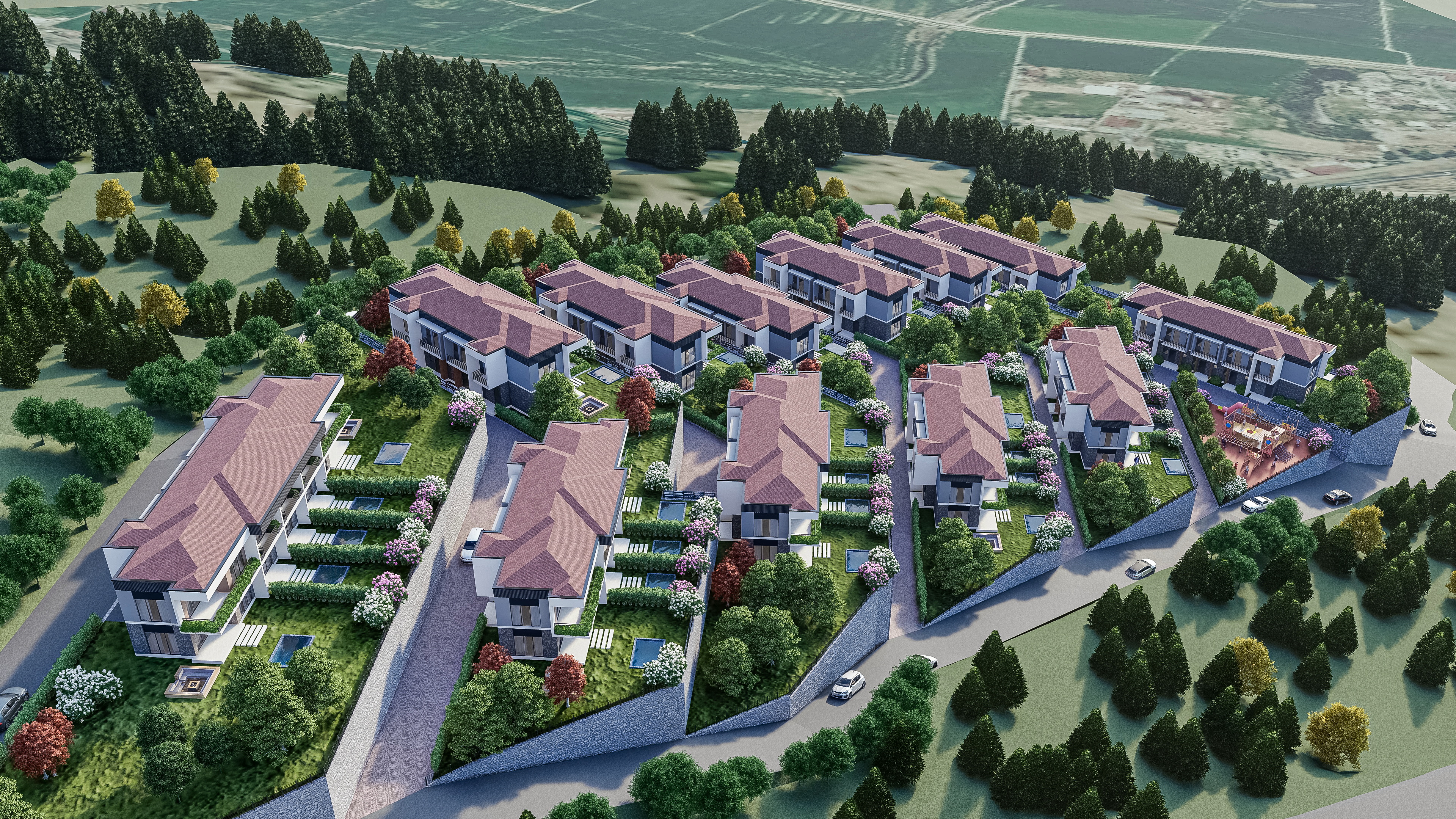 Söke de satılık arazi ve villalar